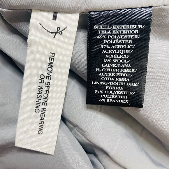 Ann Taylor Skirt Size 8 Tweed Pencil Boucle Knit Pink Gray Multicolor Wool Blend - Picture 6 of 11